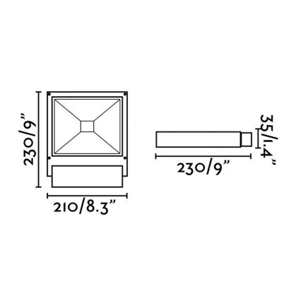 FARO 70261 - Reflector LED KARL LED/12W/230V IP65