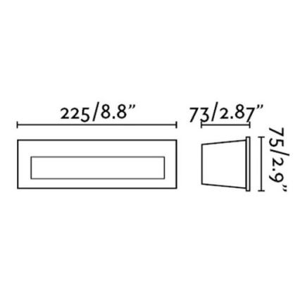 FARO 70271 - Lámpara empotrable LED para exteriores NAT LED/8W/230V