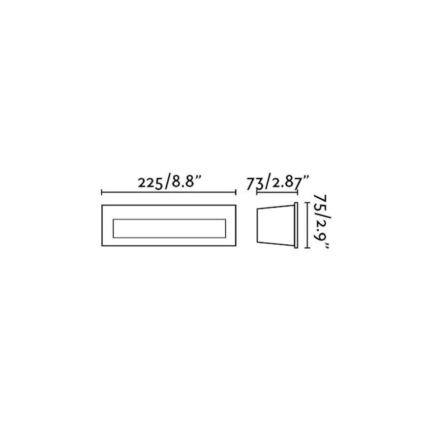 FARO 70271 - Lámpara empotrable LED para exteriores NAT LED/8W/230V