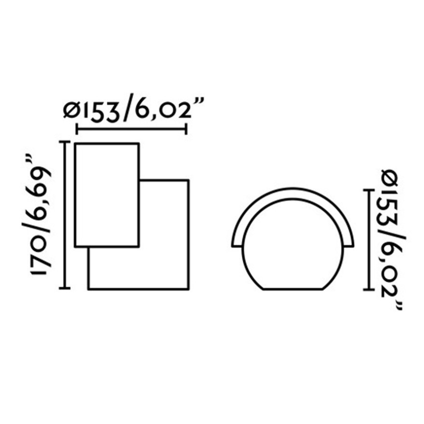FARO 70576 - LED Aplique exterior NOBORU LED/16W/230V IP65