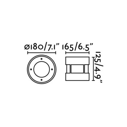 FARO 70589 - Proyector de exterior LED SURIA-12 LED/12W/230V IK08 IP67