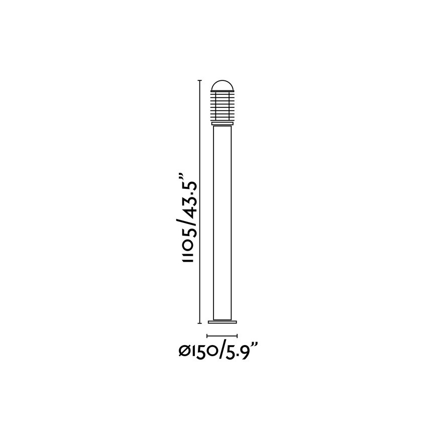 FARO 73460 - Lámpara exterior VERNO-G 1xE27/60W/230V IP44