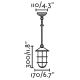 FARO 73696 - Lámpara colgante para exterior HONEY 1xE27/15W/230V IP54