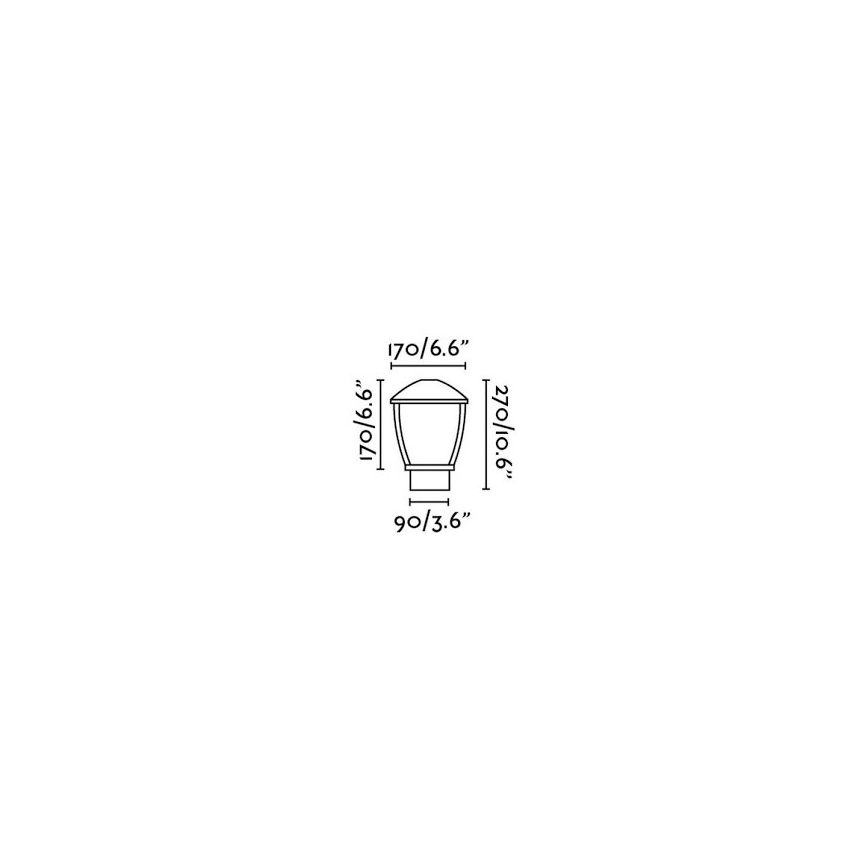 FARO 74997 - Lámpara exterior MINI WILMA 1xE27/11W/230V IP44