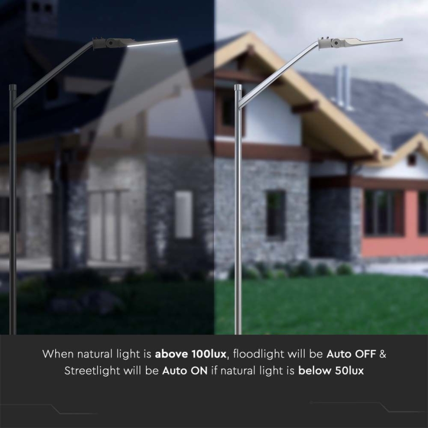 Farola LED con sensor SAMSUNG CHIP LED/50W/230V 4000K IP65