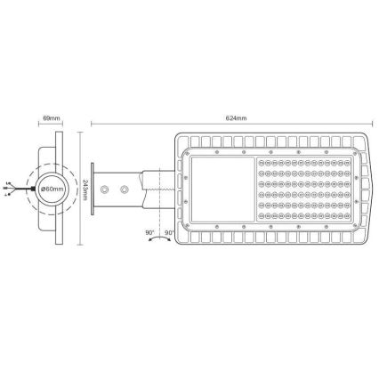 Farola LED LED/100W/230V 5000K IP65