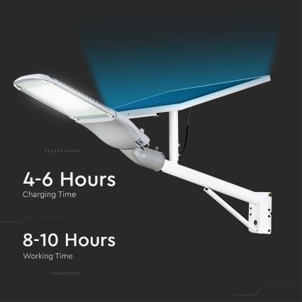 Farola solar LED regulable SAMSUNG CHIP LED/50W/6,4V 6000K IP65 30000 mAh + mando a distancia