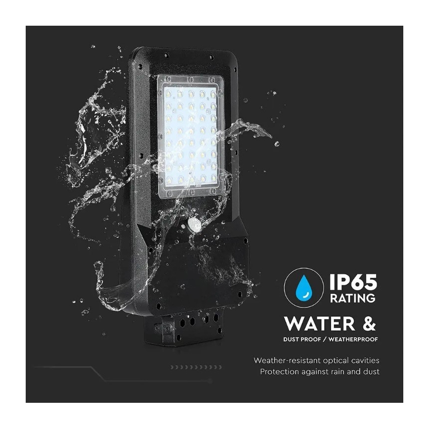 Farola solar LED con sensor LED/15W/7,4V 4000K IP65 10800 mAh