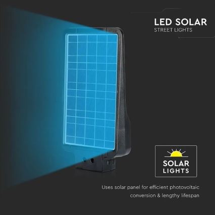 Farola solar LED con sensor LED/15W/7,4V 6000K IP65 10800 mAh