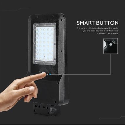 Farola solar LED con sensor LED/15W/7,4V 6000K IP65 10800 mAh