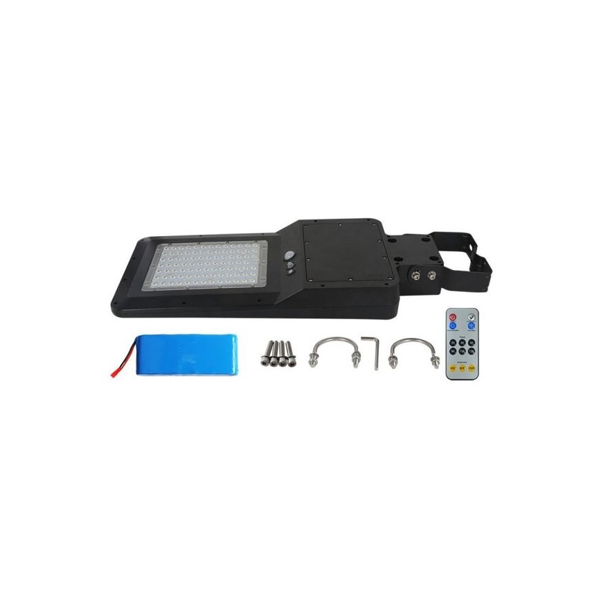 Farola solar LED con sensor LED/40W/9,6V IP65 6000K + control remoto