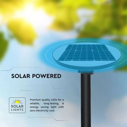 Farola solar LED con sensor LED/7,5W/3,2V IP65 4000K + control remoto