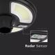 Farola solar LED con sensor LED/7,5W/3,2V IP65 4000K + control remoto