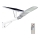 Farola solar LED regulable SAMSUNG CHIP LED/50W/6,4V 6000K IP65 30000 mAh + mando a distancia
