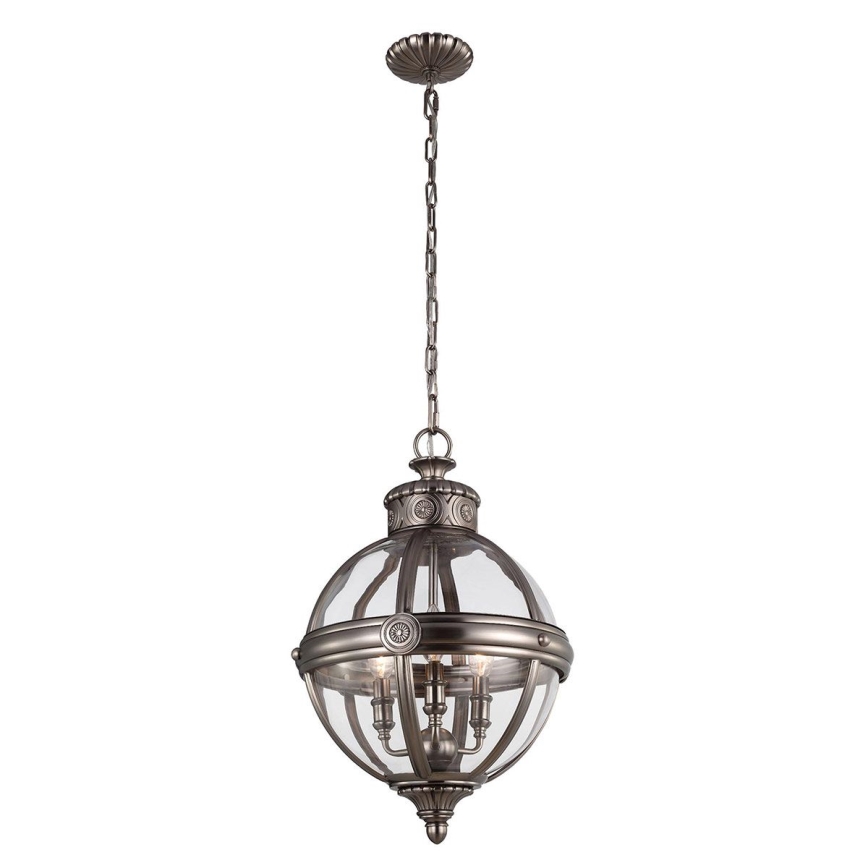 Feiss - Lámpara colgante con cadena ADAMS 3xE14/60W/230V bronce