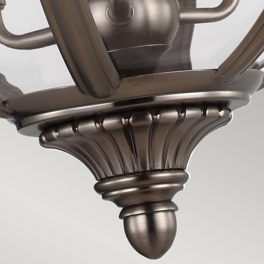 Feiss - Lámpara colgante con cadena ADAMS 3xE14/60W/230V bronce