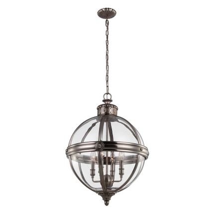 Feiss - Lámpara colgante con cadena ADAMS 4xE14/60W/230V bronce
