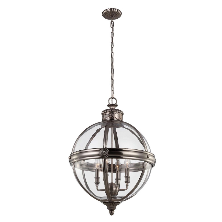 Feiss - Lámpara colgante con cadena ADAMS 4xE14/60W/230V bronce