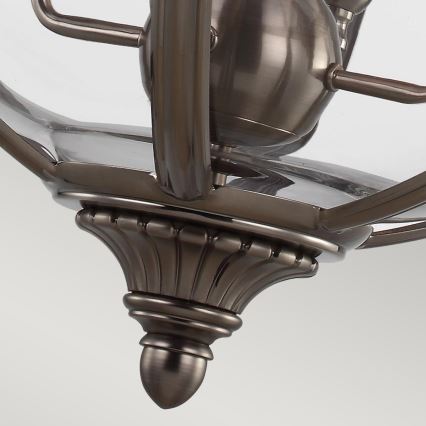 Feiss - Lámpara colgante con cadena ADAMS 4xE14/60W/230V bronce