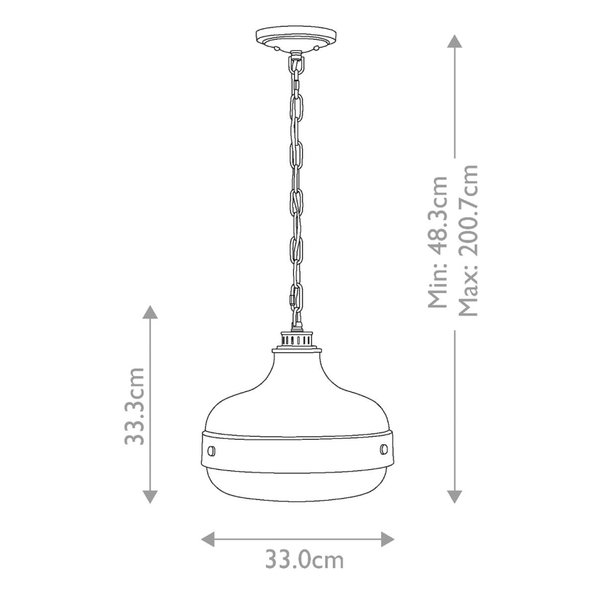 Feiss - Lámpara colgante con cadena CADENCE 2xE27/75W/230V