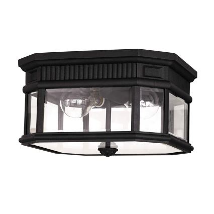 Feiss - Plafón de exterior COTSWOLD LANE 2xE27/60W/230V IP44
