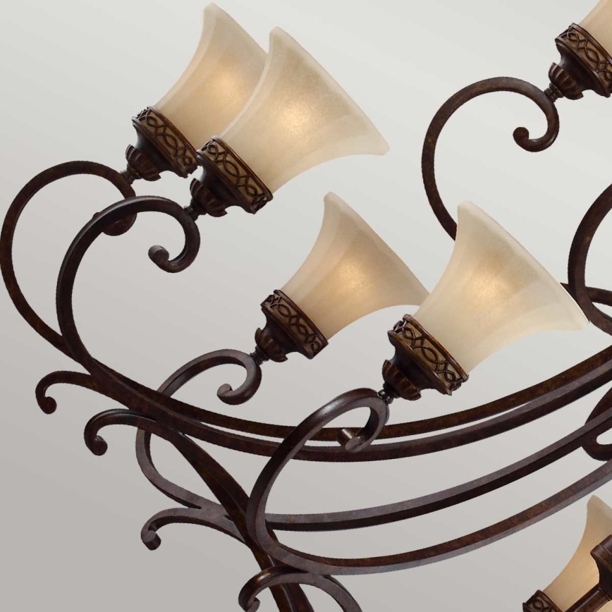 Feiss - Lámpara colgante con cadena DRAWING ROOM 18xE27/60W/230V