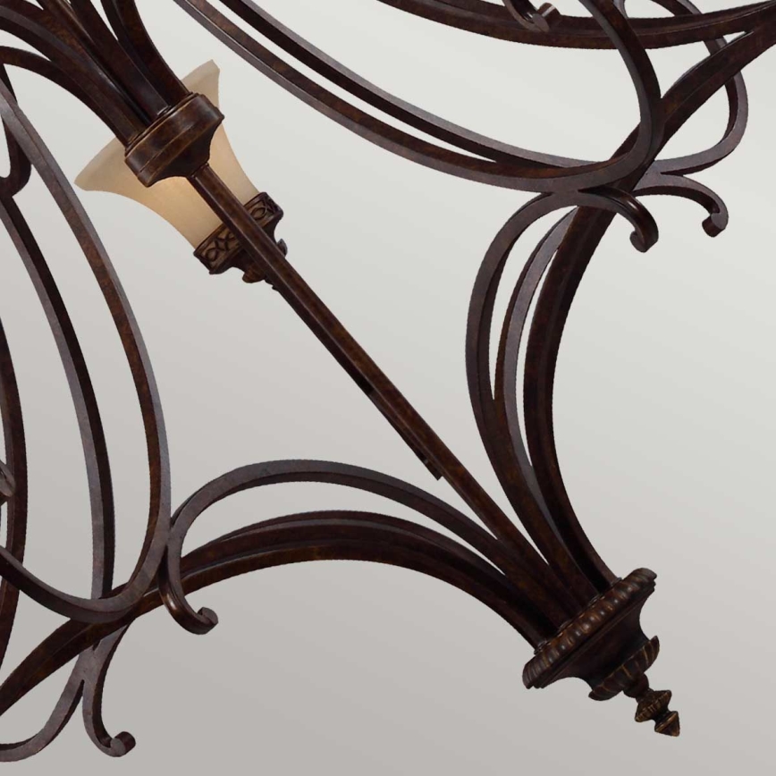 Feiss - Lámpara colgante con cadena DRAWING ROOM 18xE27/60W/230V
