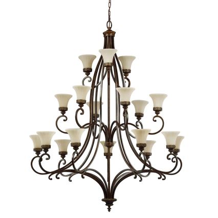 Feiss - Lámpara colgante con cadena DRAWING ROOM 18xE27/60W/230V