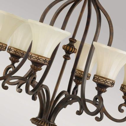 Feiss - Lámpara colgante con cadena DRAWING ROOM 6xE27/60W/230V