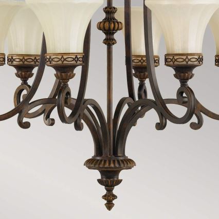 Feiss - Lámpara colgante con cadena DRAWING ROOM 6xE27/60W/230V