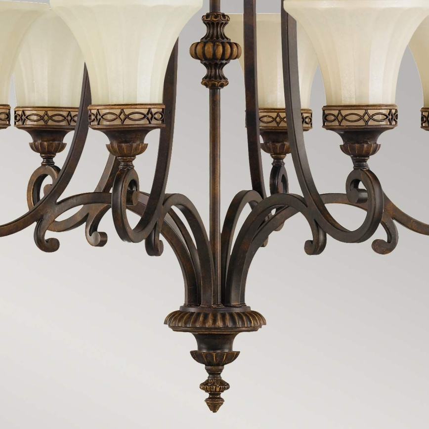 Feiss - Lámpara colgante con cadena DRAWING ROOM 6xE27/60W/230V