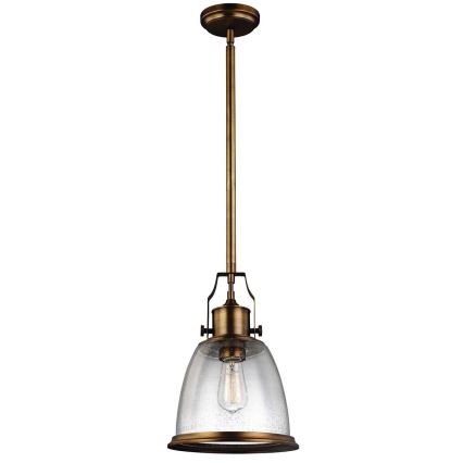 Feiss - Lámpara colgante HOBSON 1xE27/60W/230V bronce