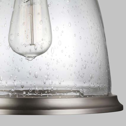 Feiss - Lámpara colgante HOBSON 1xE27/60W/230V plata