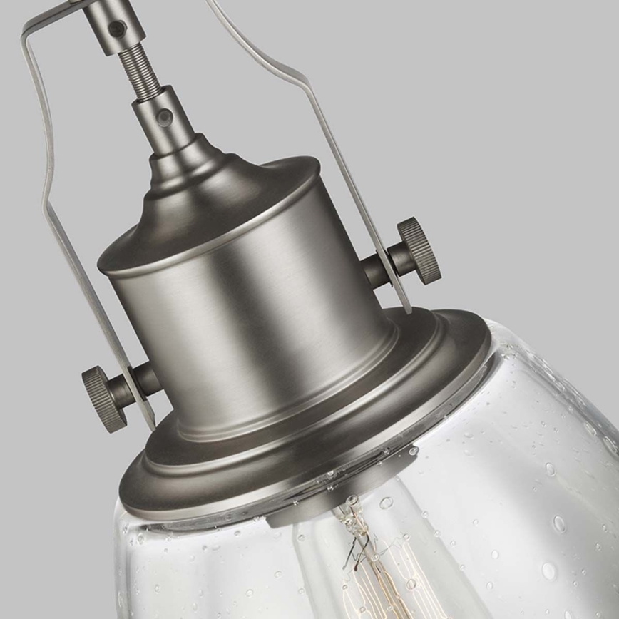 Feiss - Lámpara colgante HOBSON 1xE27/60W/230V plata