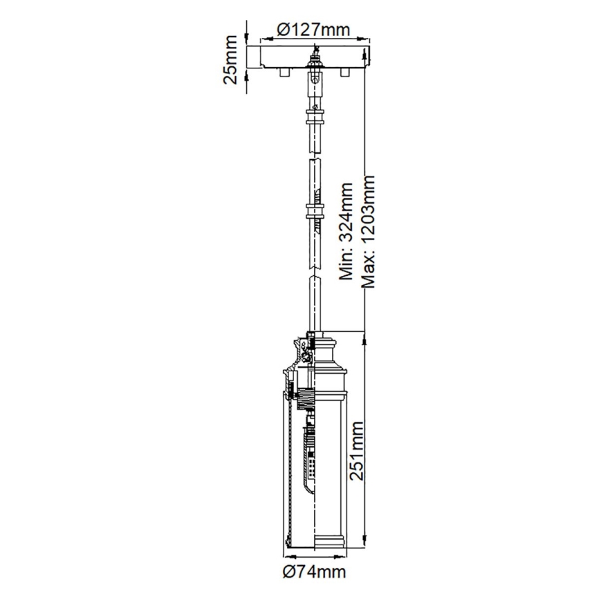 Feiss - Lámpara colgante de baño LED PAYNE 1xG9/3W/230V IP44