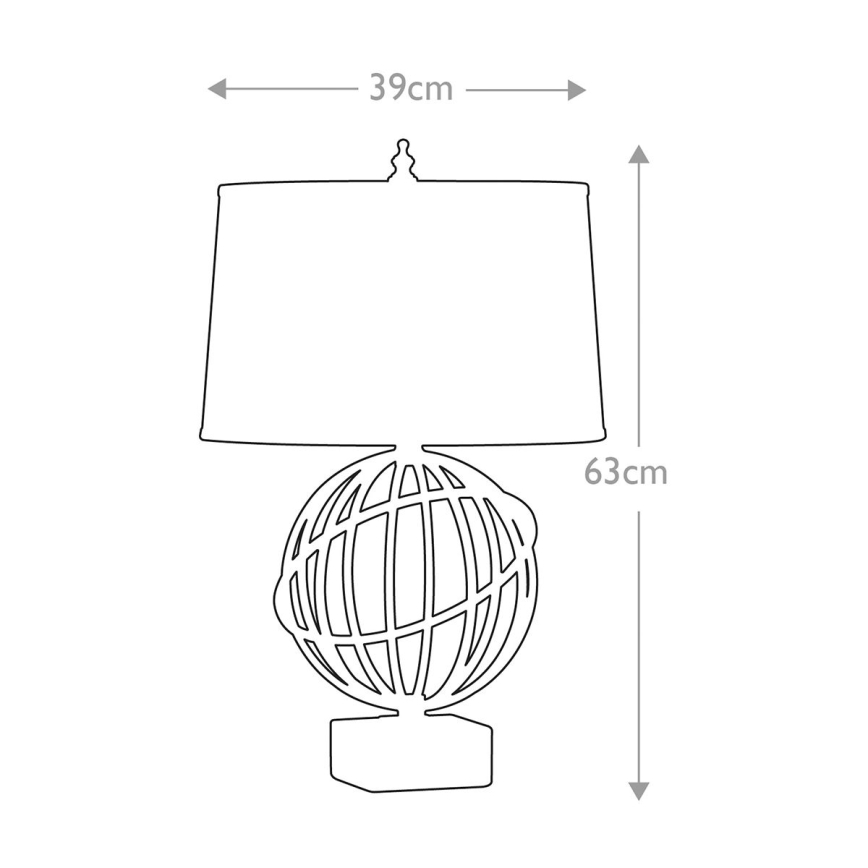 Feiss - Lámpara de mesa SPENCER 1xE27/60W/230V