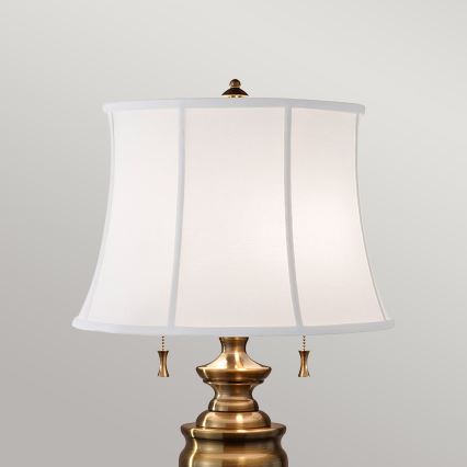 Feiss - Lámpara de mesa STATEROOM 2xE27/60W/230V latón