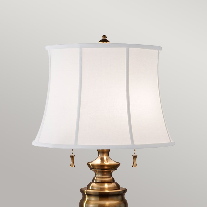 Feiss - Lámpara de mesa STATEROOM 2xE27/60W/230V latón