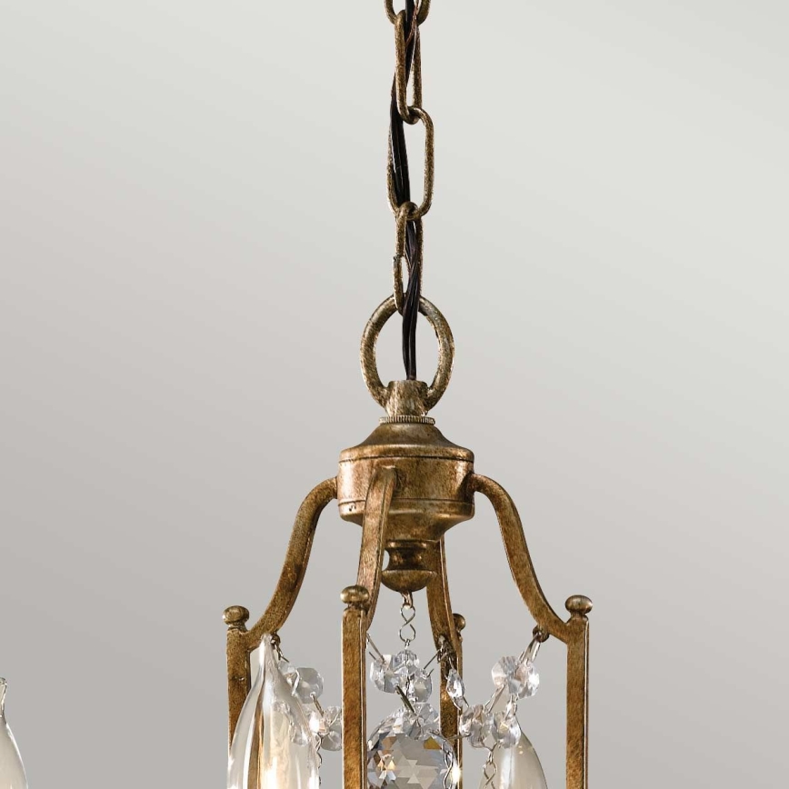 Feiss - Lámpara colgante con cadena VALENTINA 4xE14/60W/230V