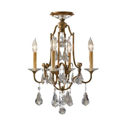Feiss - Lámpara colgante con cadena VALENTINA 4xE14/60W/230V