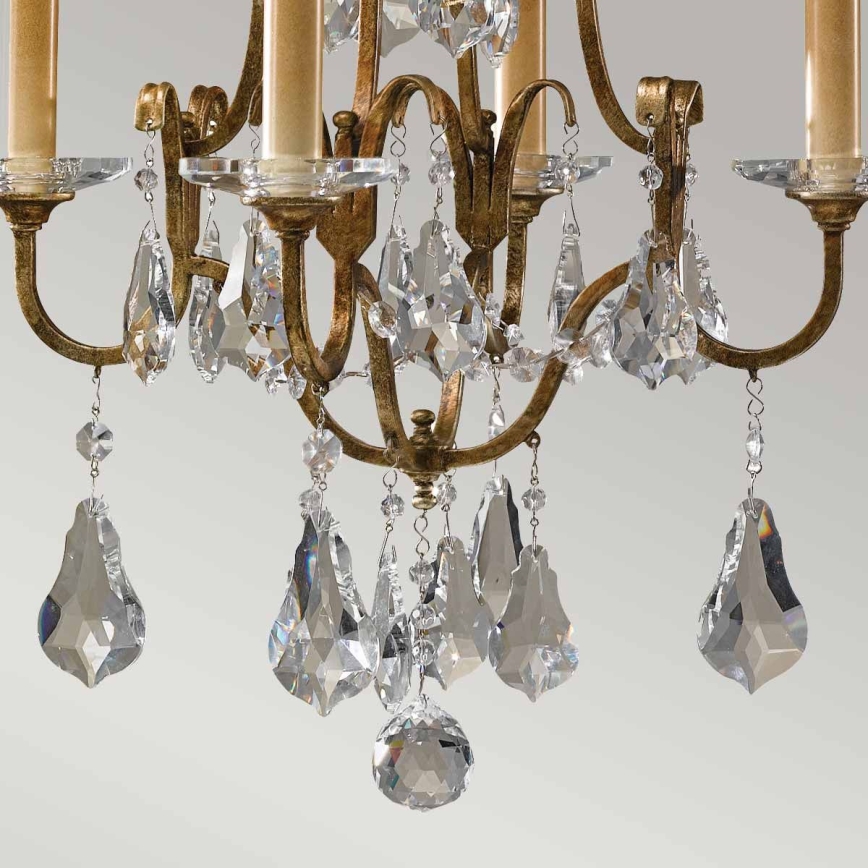 Feiss - Lámpara colgante con cadena VALENTINA 4xE14/60W/230V