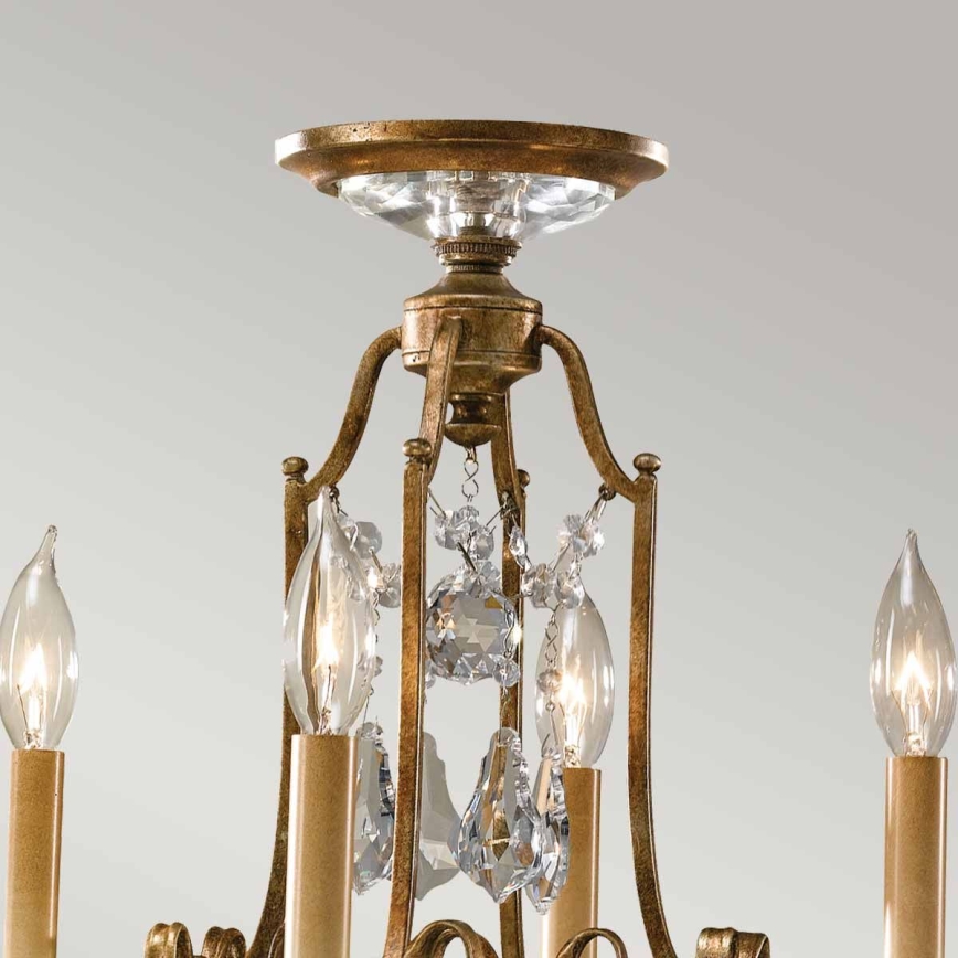 Feiss - Lámpara colgante con cadena VALENTINA 4xE14/60W/230V
