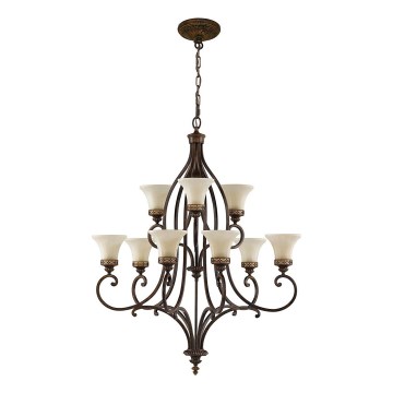Feiss - Lámpara colgante con cadena DRAWING ROOM 9xE27/60W/230V
