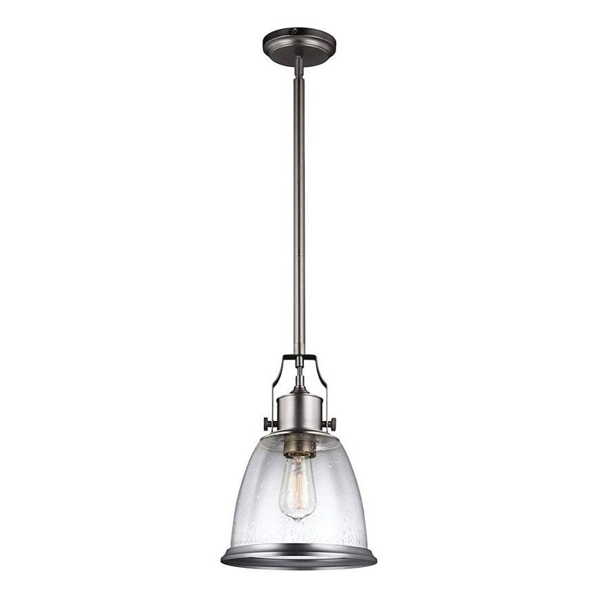 Feiss - Lámpara colgante HOBSON 1xE27/60W/230V plata