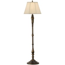 Feiss - Lámpara de pie LINCOLNDALE 1xE27/60W/230V bronce/beige
