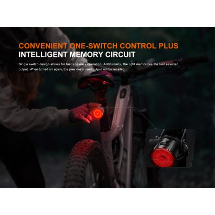 Fenix BC06R - LED Luz de bicicleta regulable y recargable LED/USB IP66 90 lm 24,5 h