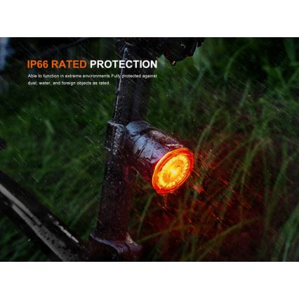 Fenix BC06R - LED Luz de bicicleta regulable y recargable LED/USB IP66 90 lm 24,5 h
