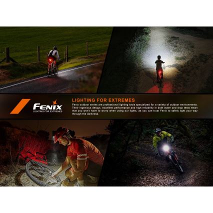 Fenix BC06R - LED Luz de bicicleta regulable y recargable LED/USB IP66 90 lm 24,5 h