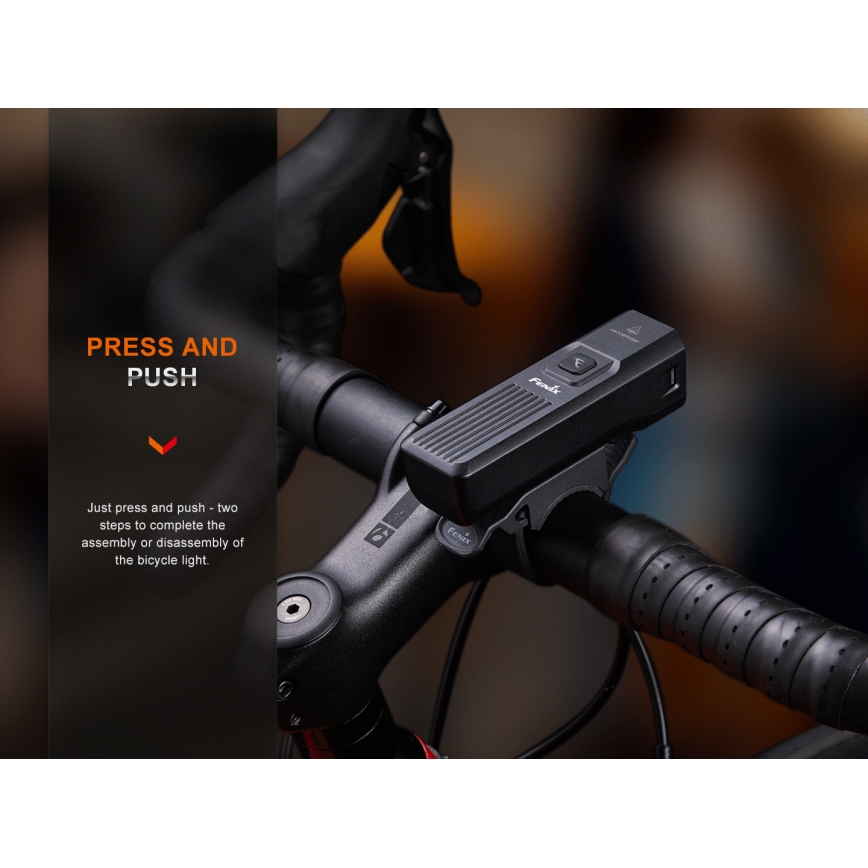 Fenix BC15R- LED Luz de bicicleta regulable y recargable LED/USB IP66 400 lm 31,5 horas