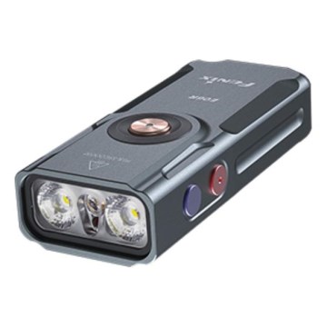 Fenix E06RGRY - Linterna recargable LED regulable LED/USB IP66 700 lúmenes 60 h gris